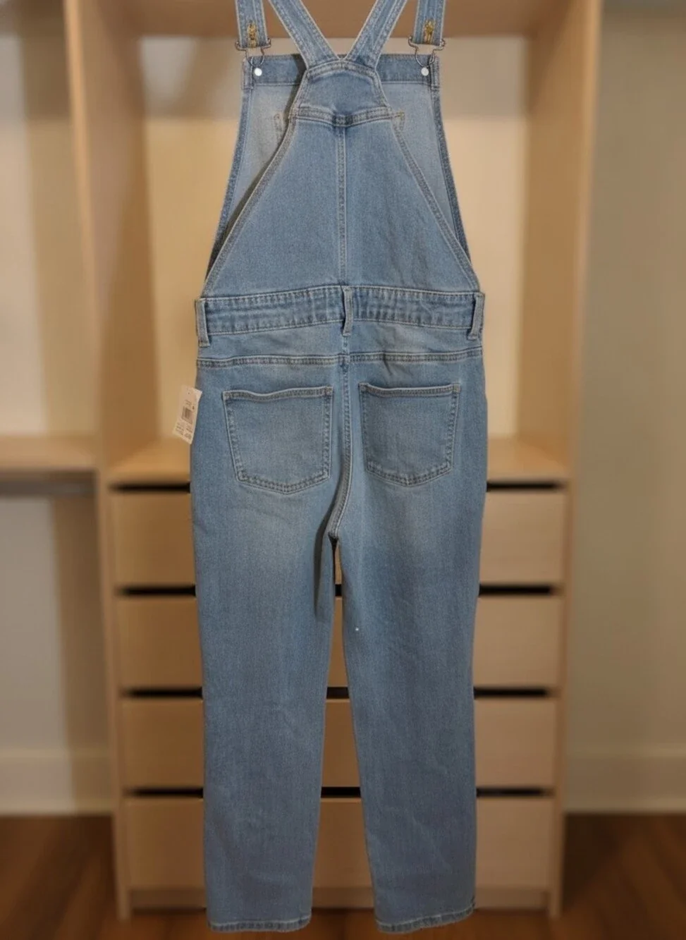 Roots & Threads Sunflower Denim Overalls XL NWT